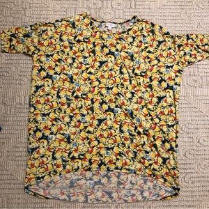 LulaRoe Winnie the Pooh Irma High-low shirt Disney XL